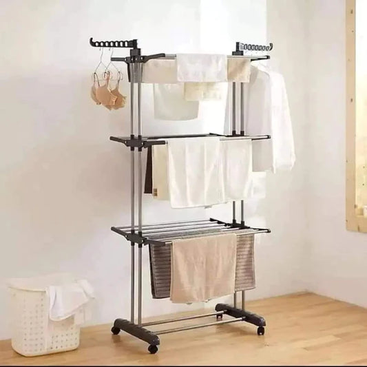 3 tier collapsible outdoor clothes Drying rack
