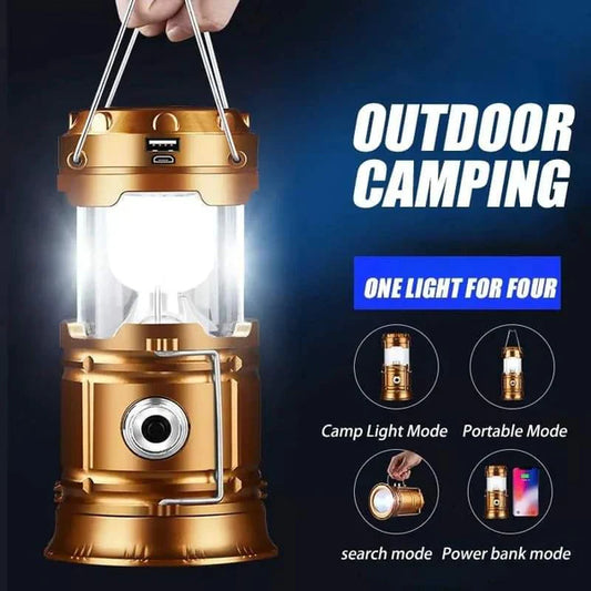 Outdoor camping lantern solar power