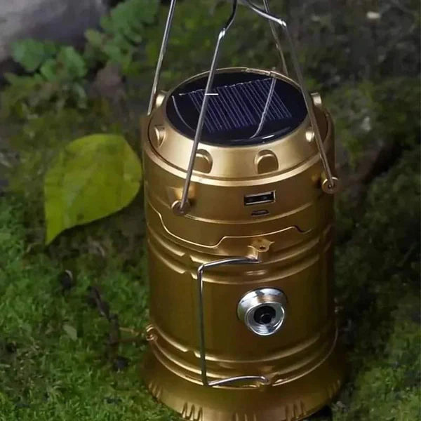 Outdoor camping lantern solar power