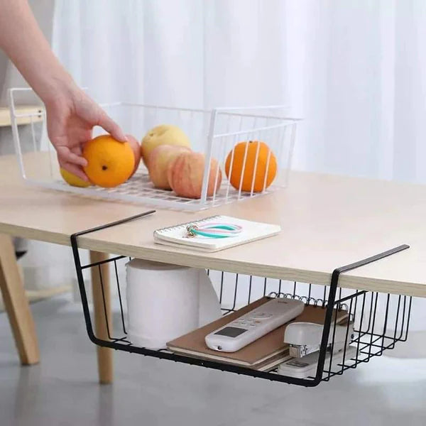 Multipurpose under the shelf storage mesh basket