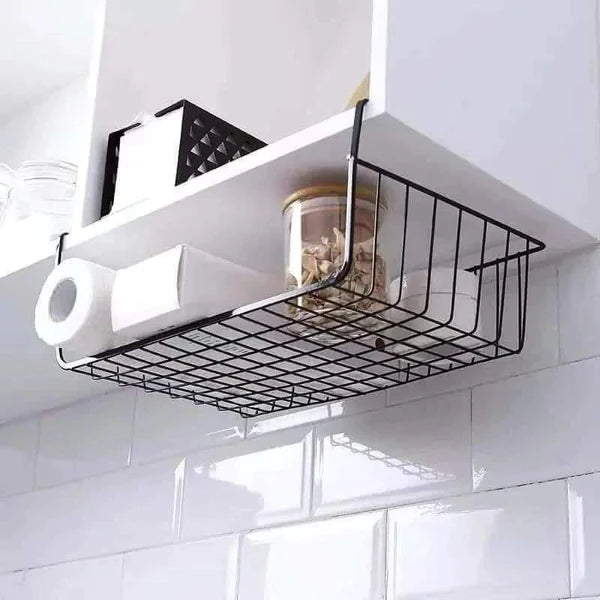 Multipurpose under the shelf storage mesh basket