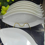 6pcs Big size fish shaped plates