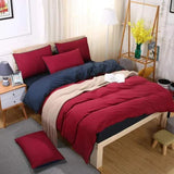 Plain color Cotton Duvet cover sets