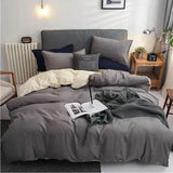 Plain color Cotton Duvet cover sets