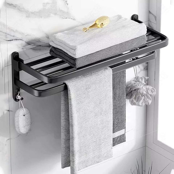 Aluminum bathroom wall mounted towel rack