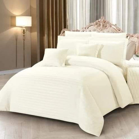 7*8 Stripped cotton duvet cover set/set