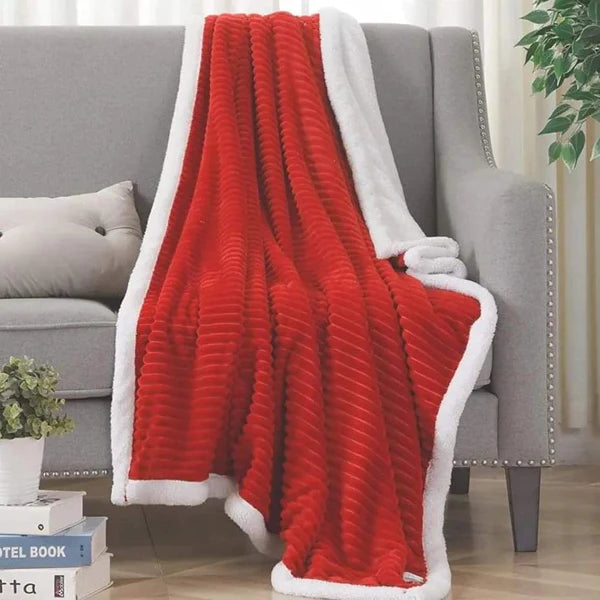 High quality Flannel Sherpa Throw Blankets