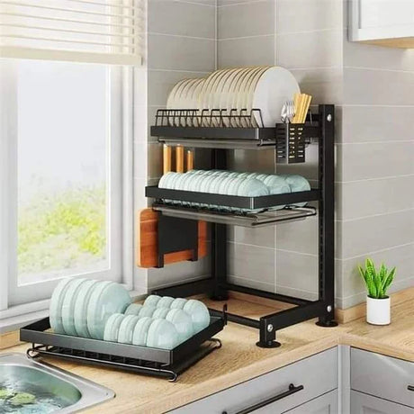 Adjustable Height Dish Rack