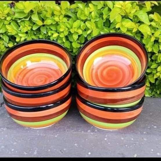 6pcs Ceramic Soup Bowls