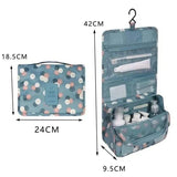 Foldable cosmetic organizer bag