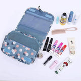 Foldable cosmetic organizer bag