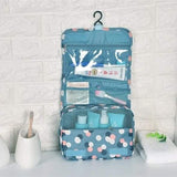 Foldable cosmetic organizer bag