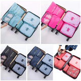 8 Pcs Packing Cubes for Suitcase, Travel Organiser Packing Bags, Travel Luggage Packing Organizers Waterproof Packing Cubes