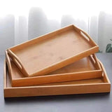 3pcs Multifunctional Bamboo Serving Trays