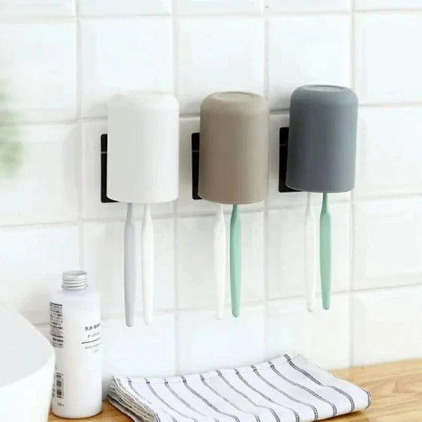 Multipurpose Toothbrush Holder with a Suction Cup