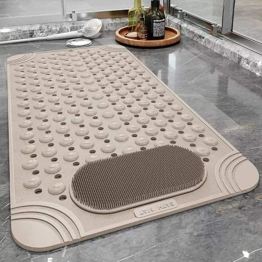 Antislip Bathroom Mat Shower Mats With Foot Massage Area