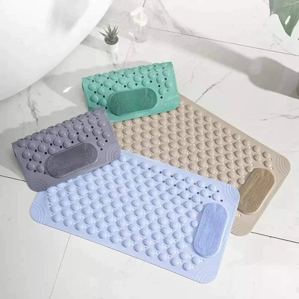 Antislip Bathroom Mat Shower Mats With Foot Massage Area