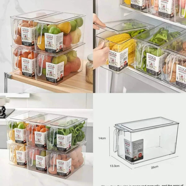 4Ltrs Acrylic Airtight Refrigerator Storage Containers
