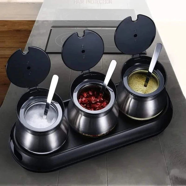 Stainless Steel Condiments Set