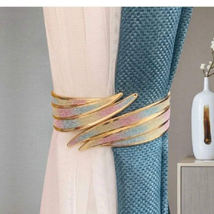 Metallic Buckle Curtains Holders