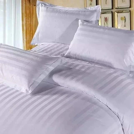 White striped Duvet Cover