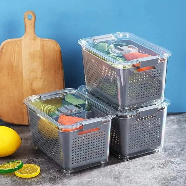 2 in 1 Acrylic fridge organizer