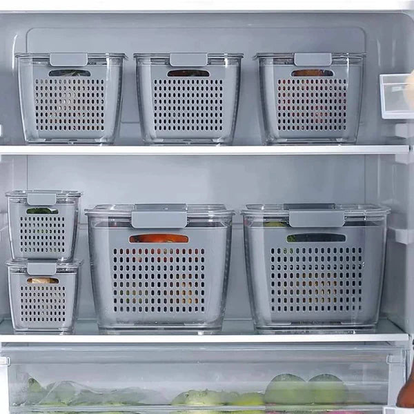 2 in 1 Acrylic fridge organizer