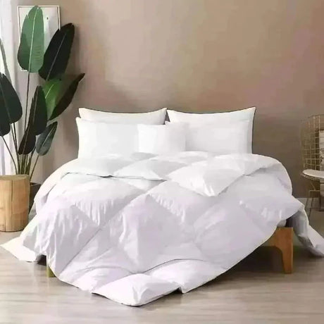 Plain White Cotton Duvet