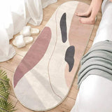 Fluffy Oval Bedside Rugs