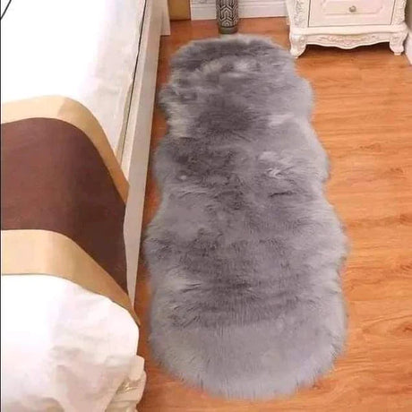 Dashboard/bedside faux fur rug