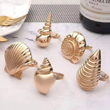 6pcs Sea Shell Theme Napkin Holder