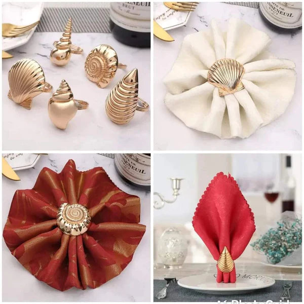 6pcs Sea Shell Theme Napkin Holder