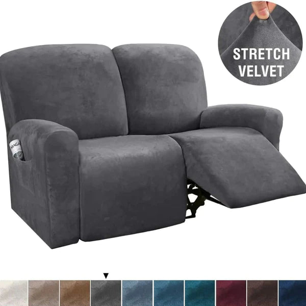 Velvet Recliner Sofa Covers 7 Seater