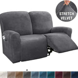 Velvet Recliner Sofa Covers 7 Seater