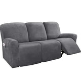 Velvet Recliner Sofa Covers 7 Seater