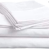 White Plain Cotton Bedsheets 6pcs Set