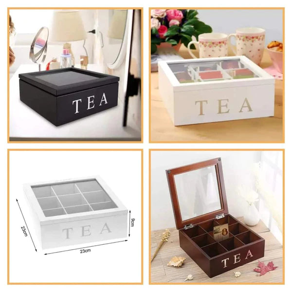 Bamboo Tea Bag Organizer