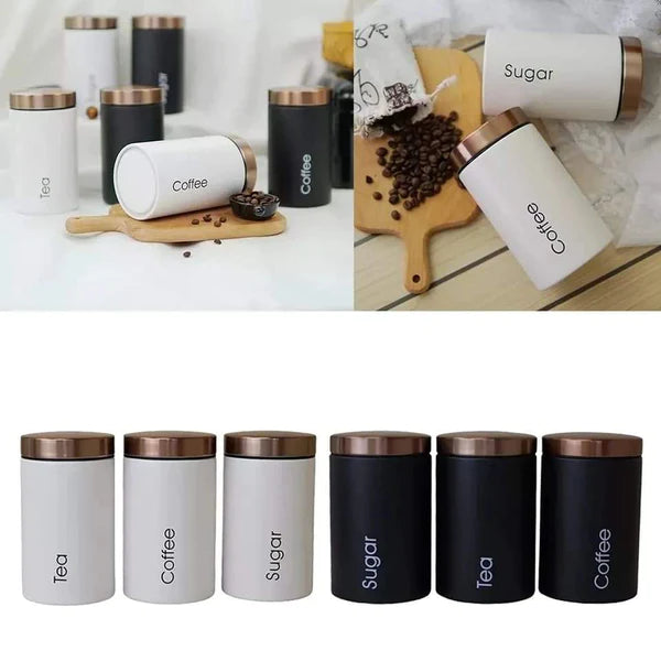 3in 1 Alloy Canisters Set