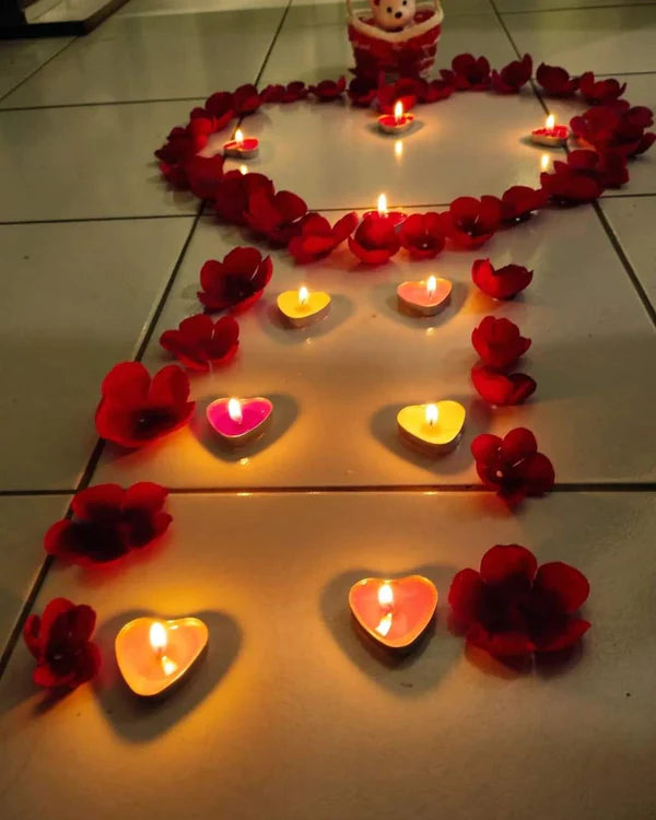 20pcs Scented Heart Shaped Candles