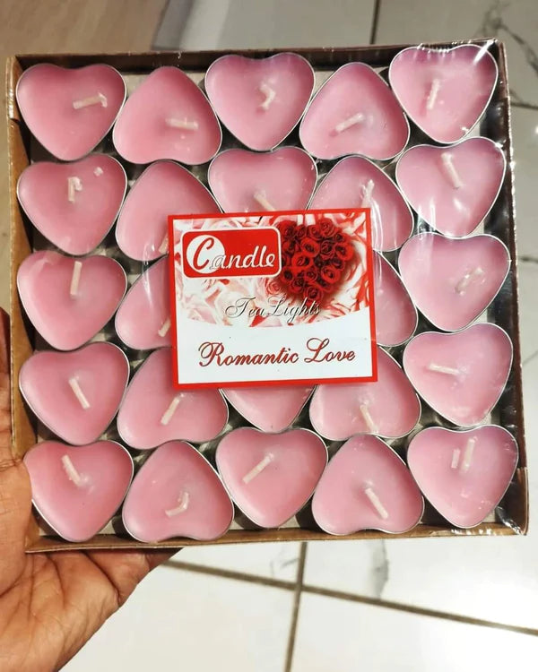 20pcs Scented Heart Shaped Candles