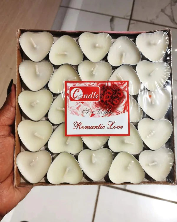 20pcs Scented Heart Shaped Candles