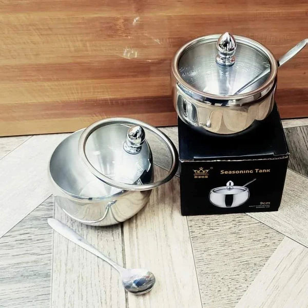 Stainless Steel Sugar Dish Set