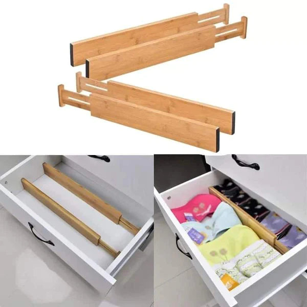 4set Bamboo Drawer Dividers