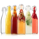 Glass Clip Beverage Bottle