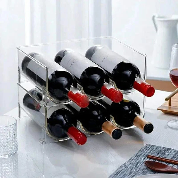 Triple Stackable Wine Bottle Rack