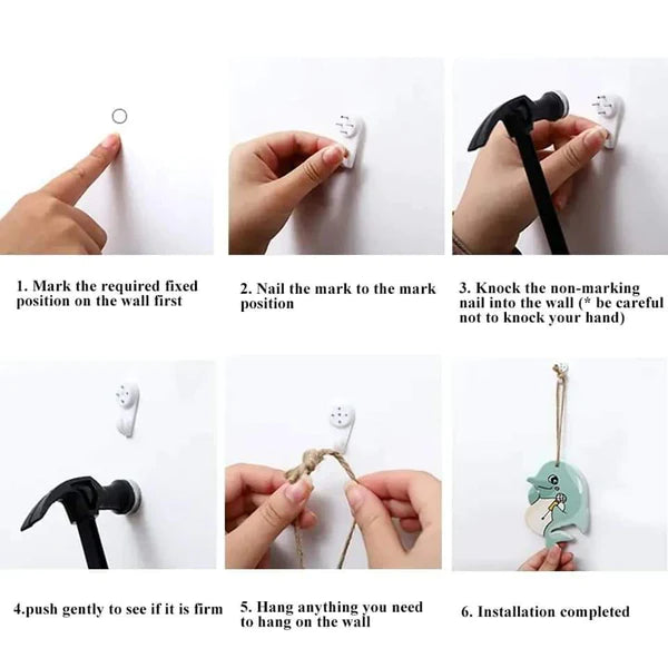 Multipurpose 10pcs Hanging Hooks