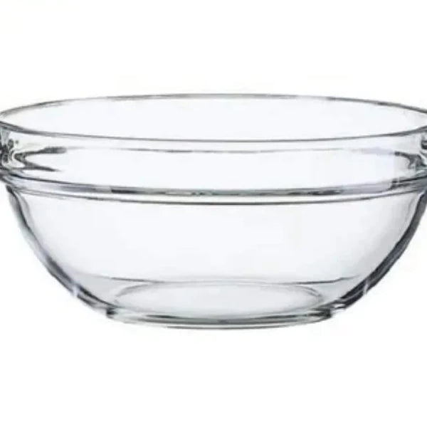 Fully Tempered Stackable Round Glass Bowl