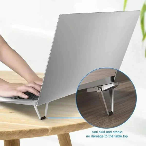 Metallic Foldable Laptop Stand