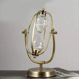 Nordic Glass Sand Sandglass Hourglass Timer Clock Time Decor Rotating 30mins