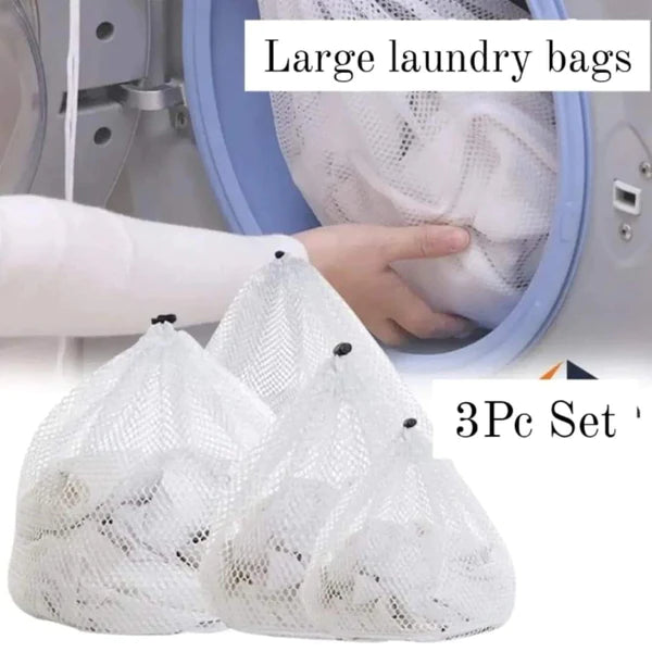 3Pc Assorted Large Size Laundry Bags